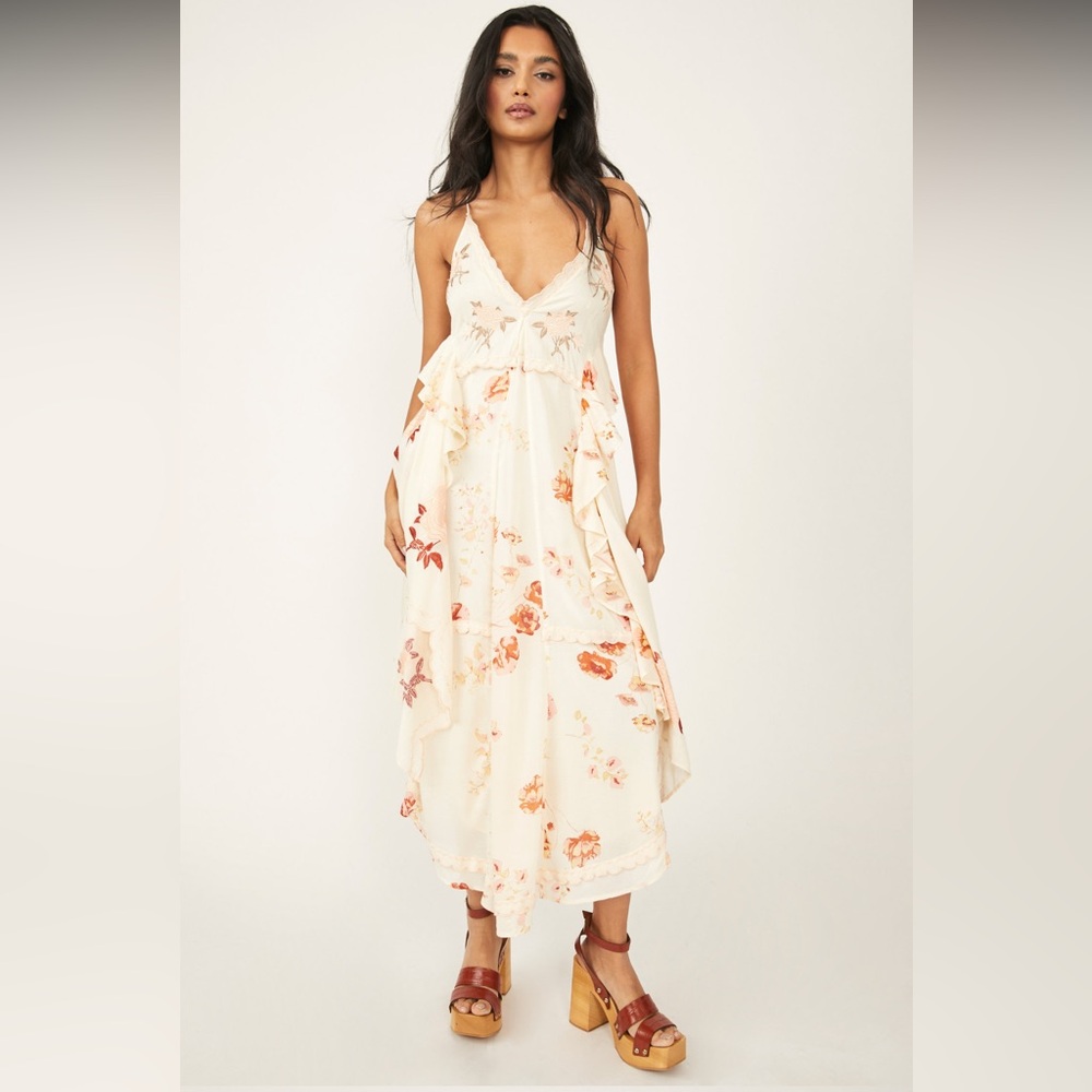Free People Audrey Embroidered Dress Size Small